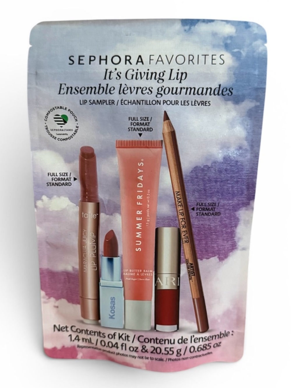 Sephora Favorites It’s Giving Lip Set Limited Edition - 3 Full Size & 2 Mini’s